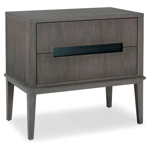 Palmer Mid-Century Modern Nightstand - Driftwood - Brownstone Furniture