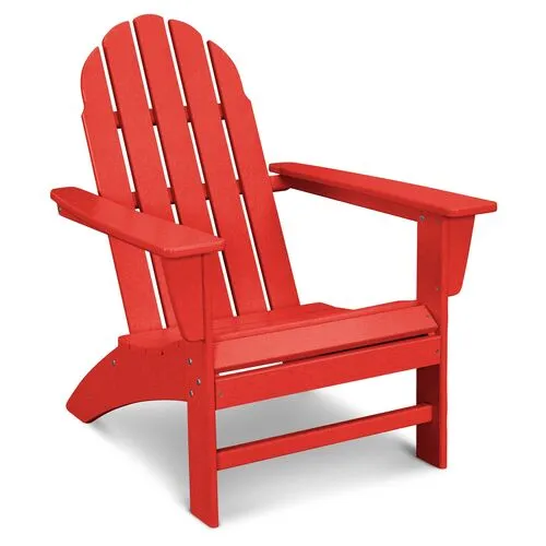 Vineyard Outdoor Adirondack Chair - Sunset Red