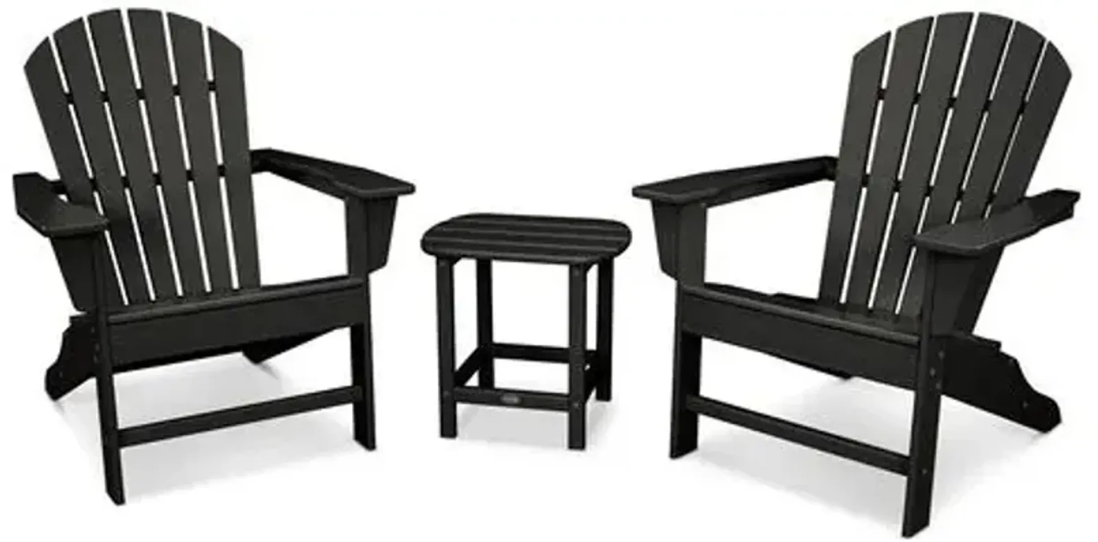 South Beach 3-Pc Adirondack Set - Black