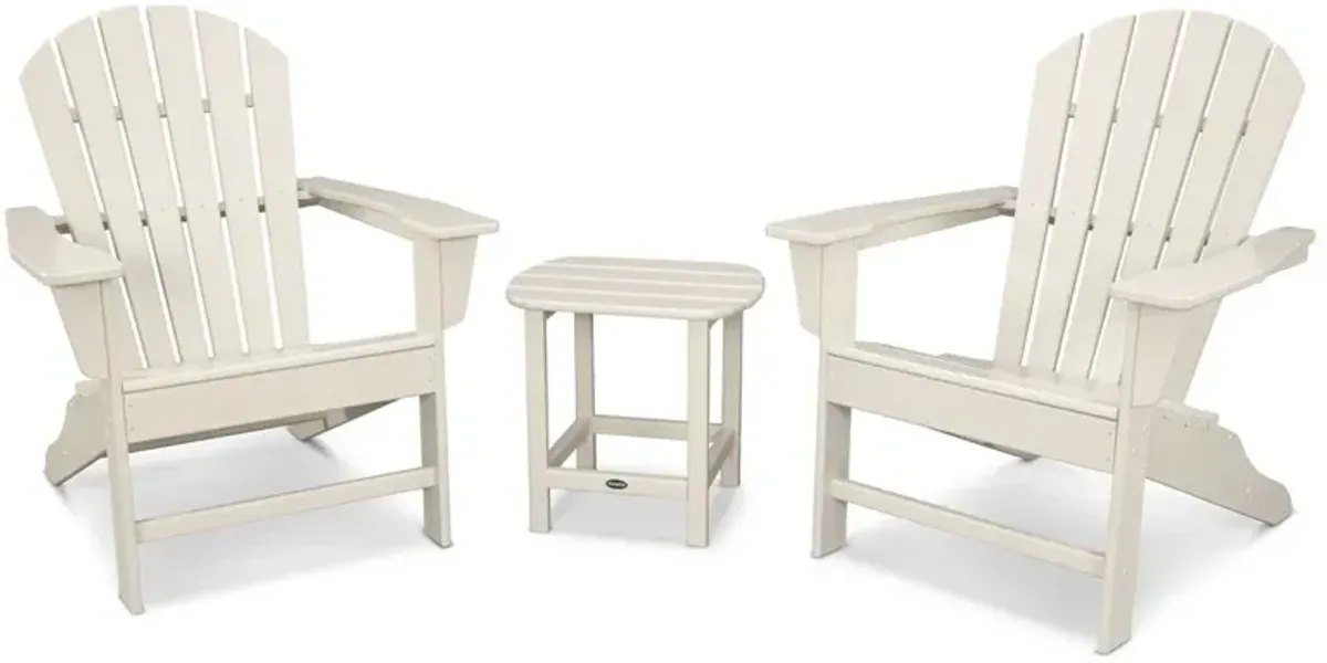 South Beach 3-Pc Adirondack Set, Sand