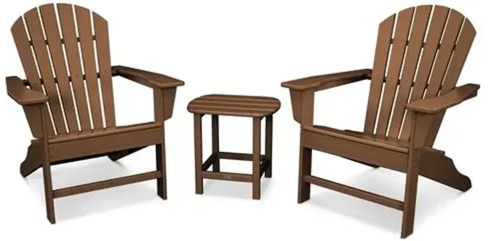 South Beach 3-Pc Adirondack Set - Espresso - Brown