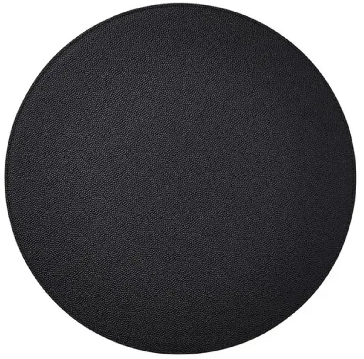 Set of 4 Faux-Shagreen Place Mats - Black - Kim Seybert