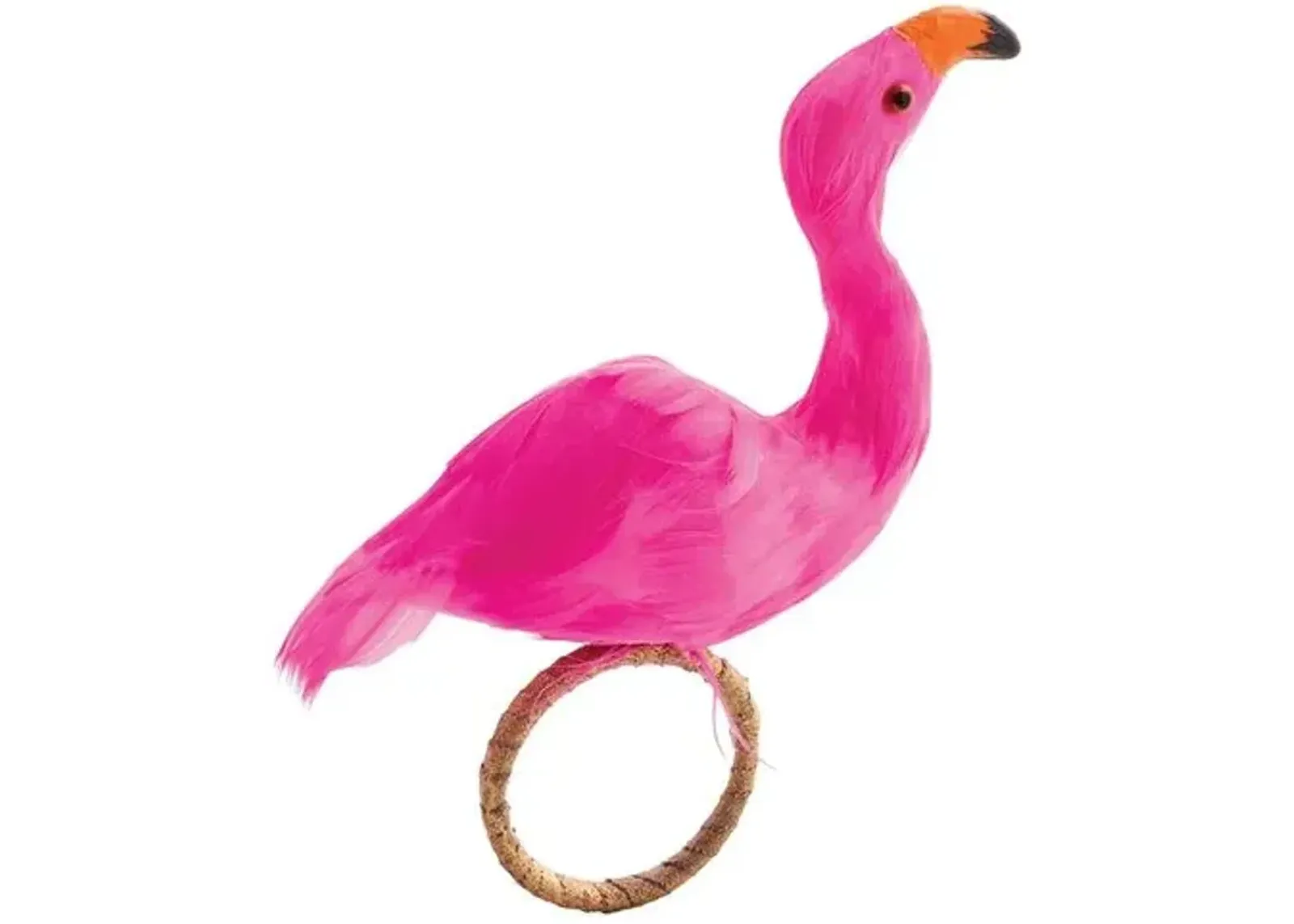 Set of 4 Flamingo Napkin Holders - Pink - Kim Seybert