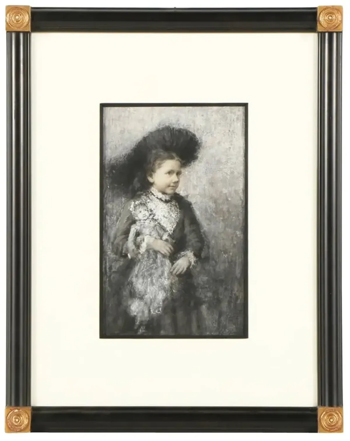 Antique Portrait by William Harper - Antiquarian Art Company - Black