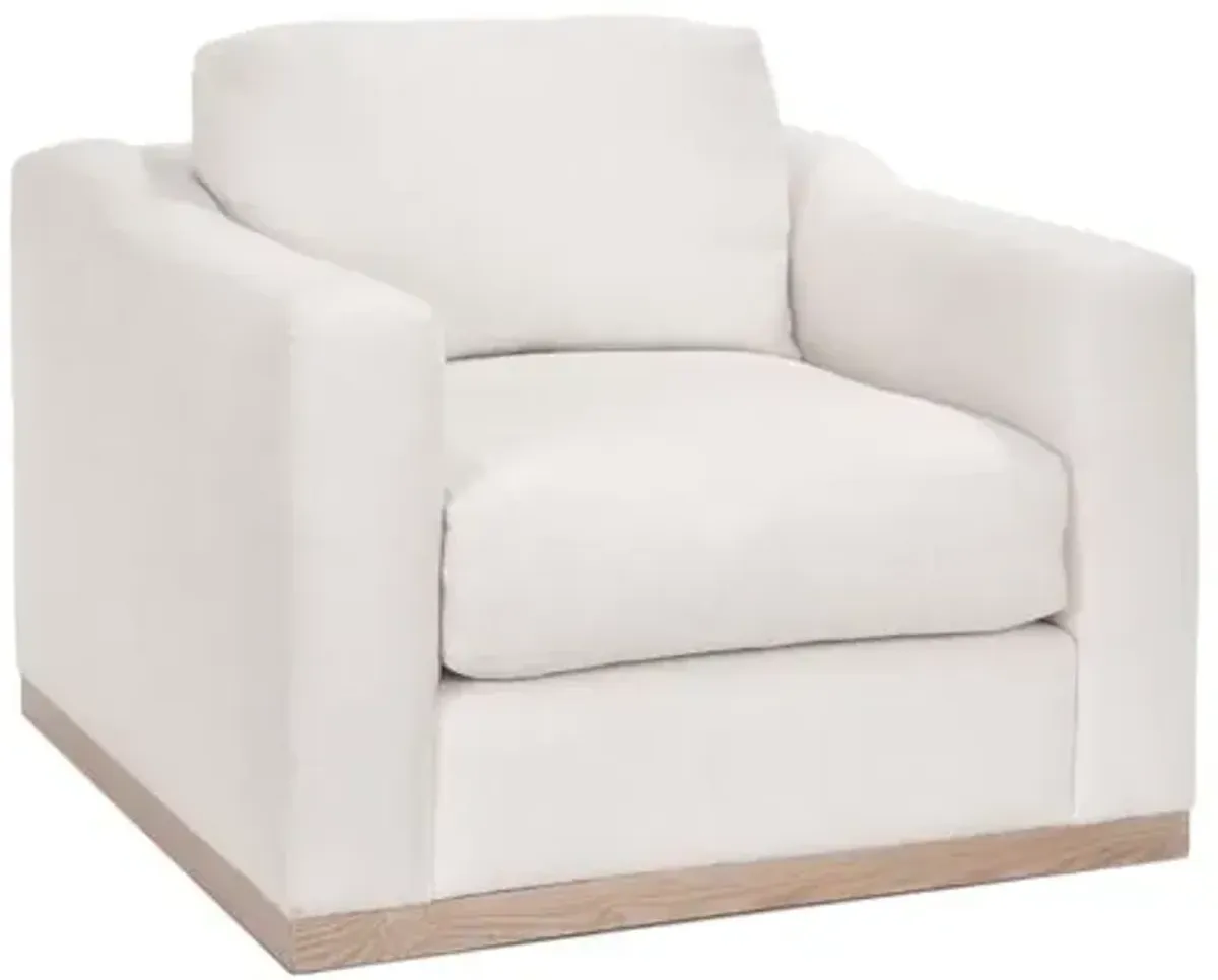 Wesley Club Chair - Ivory Linen - Community