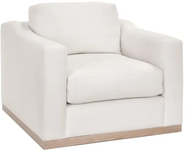 Wesley Club Chair, Ivory Linen