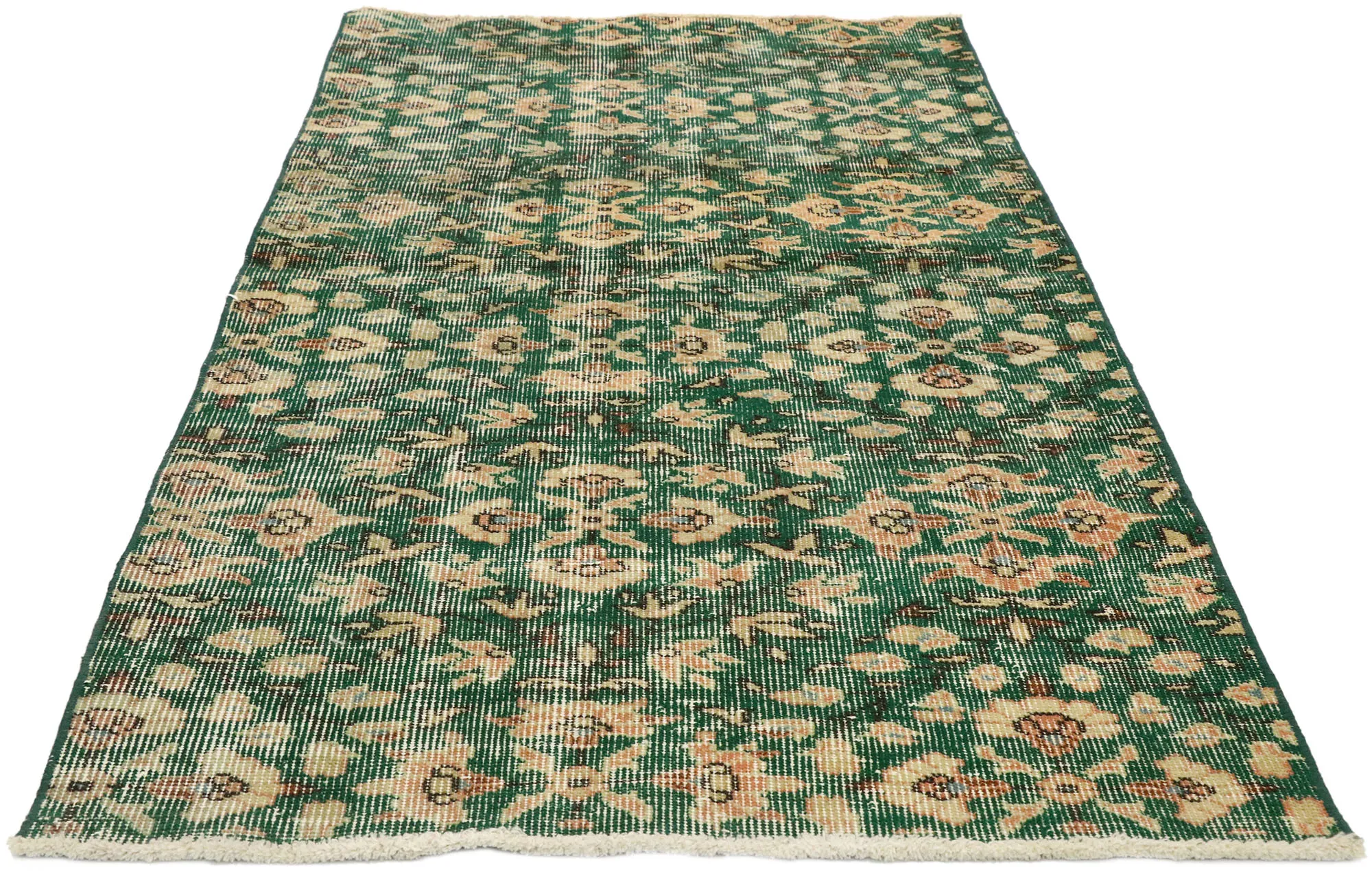 Turkish Zeki Moren Rug - 2'10" x 5' - Esmaili Rugs & Antiques - Green - Green