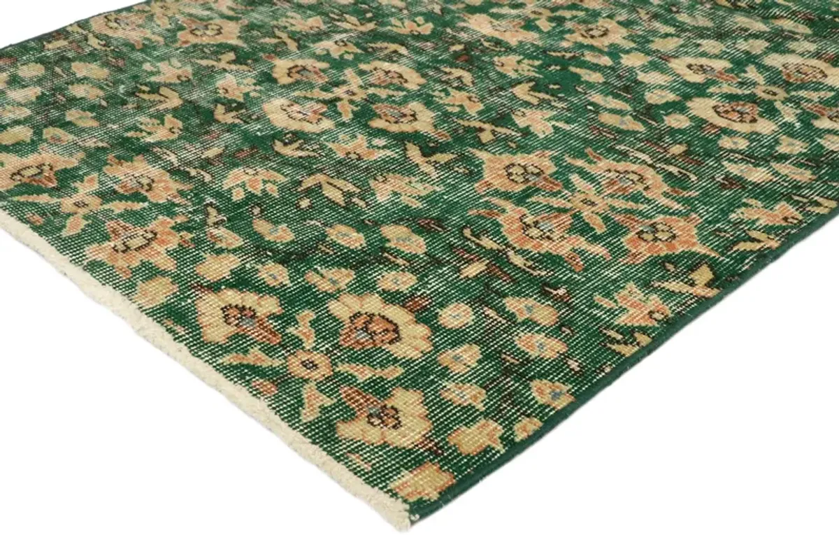 Turkish Zeki Moren Rug - 2'10" x 5' - Esmaili Rugs & Antiques - Green - Green