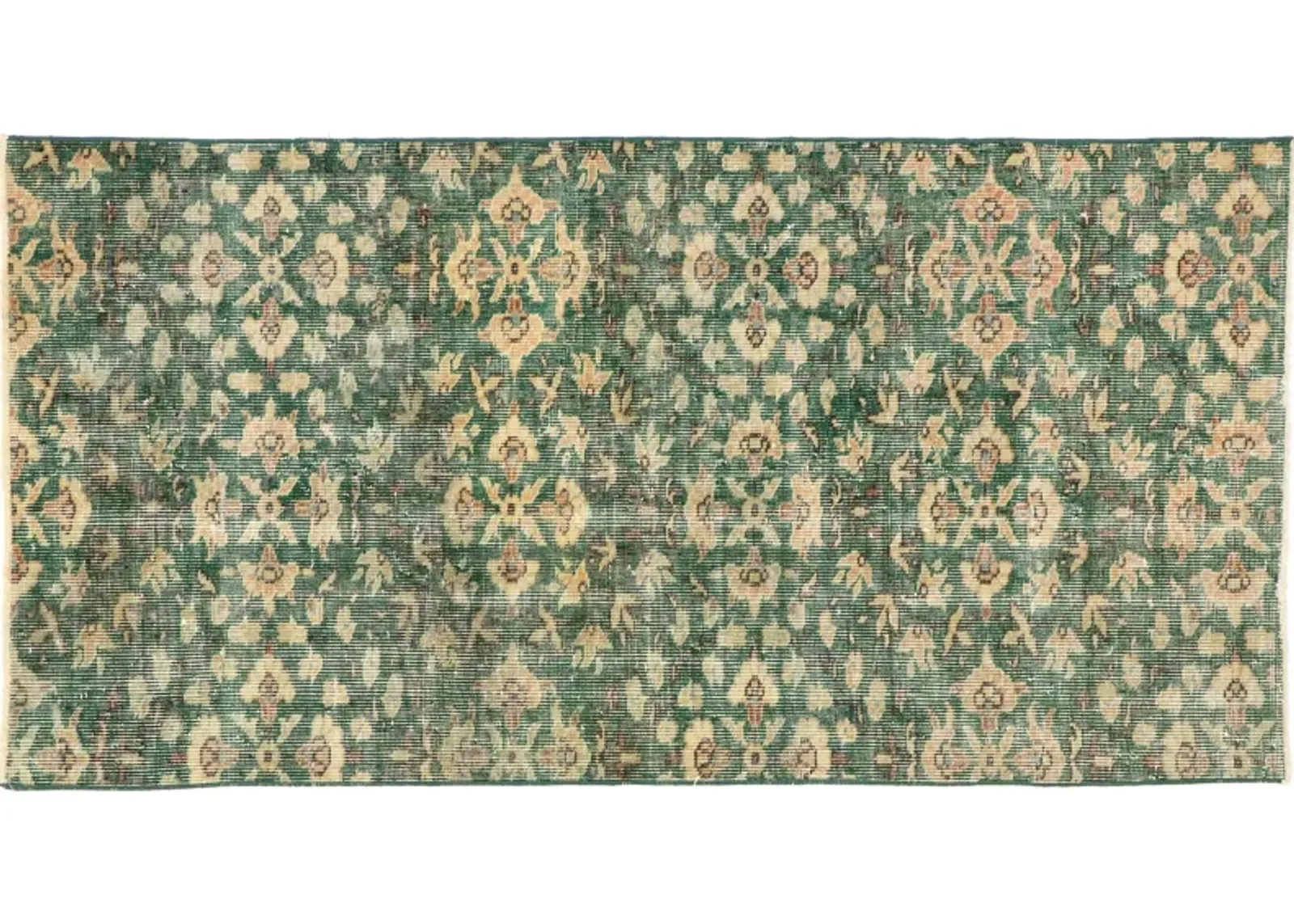 Turkish Zeki Moren Rug - 2'10" x 5' - Esmaili Rugs & Antiques - Green - Green