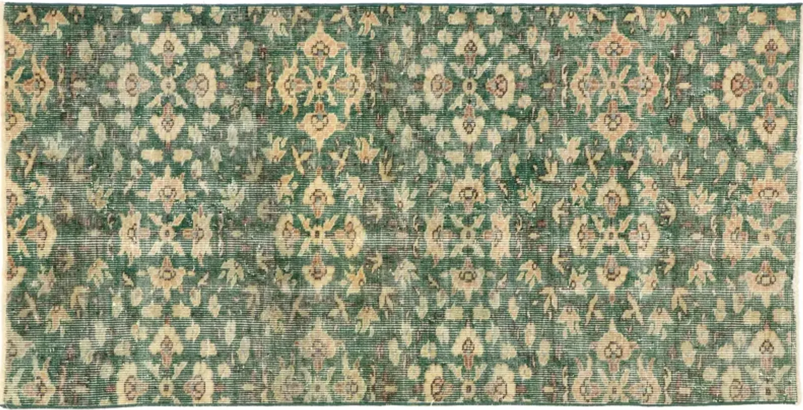 Turkish Zeki Moren Rug - 2'10" x 5' - Esmaili Rugs & Antiques - Green - Green