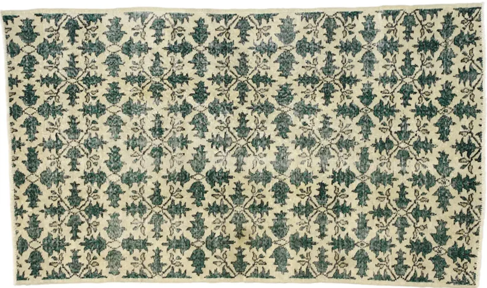 Turkish Sivas Rug - 3'10" x 6'6" - Esmaili Rugs & Antiques - Green - Green