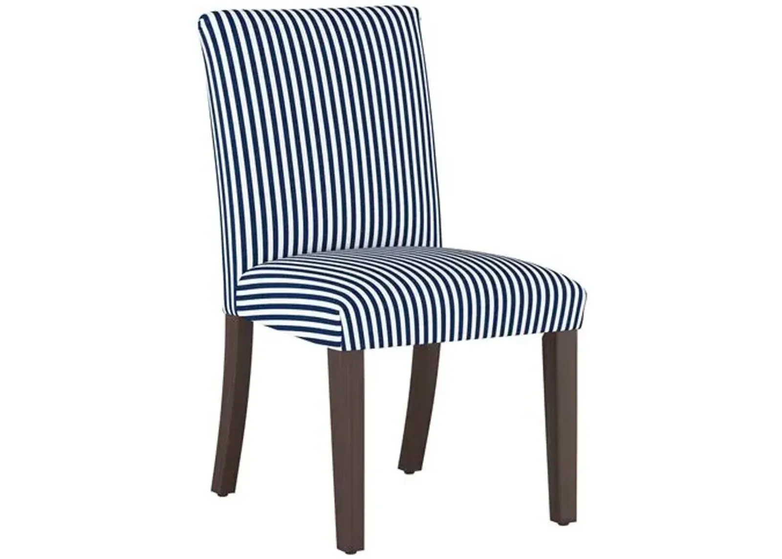 Shannon Side Chair - Stripe - Handcrafted - Blue