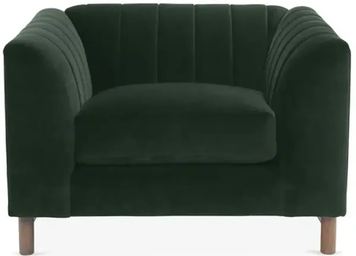 Alden Velvet Club Chair