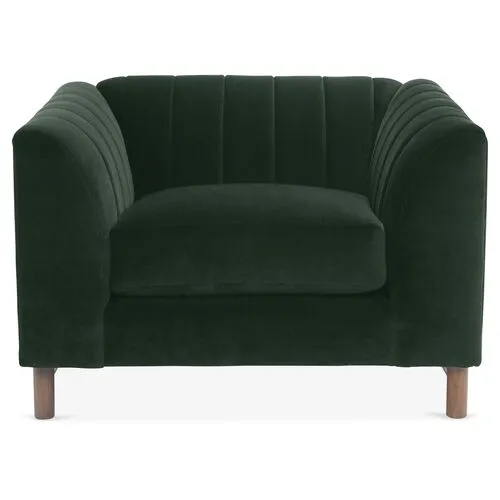 Alden Velvet Club Chair