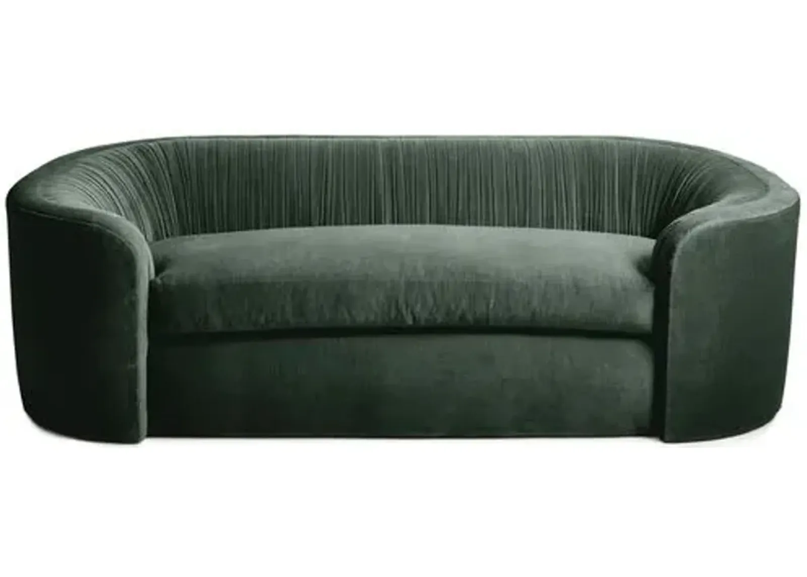 Clio Velvet Ruched Sofa