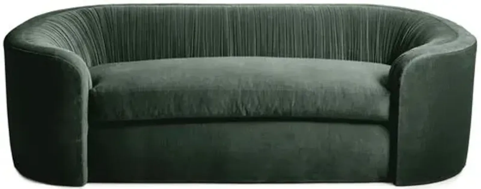 Clio Velvet Ruched Sofa