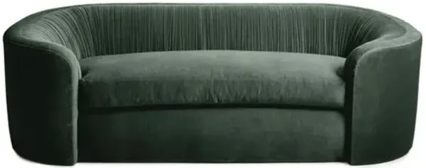 Clio Velvet Ruched Sofa
