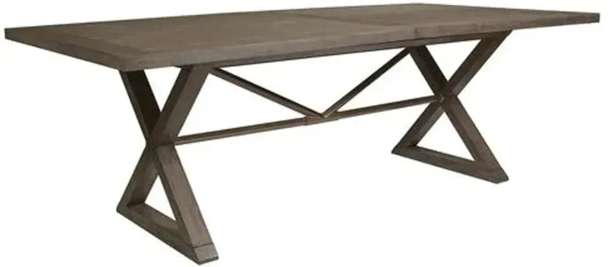 Ringo Extension Dining Table - Grigio Warm Gray - Artistica