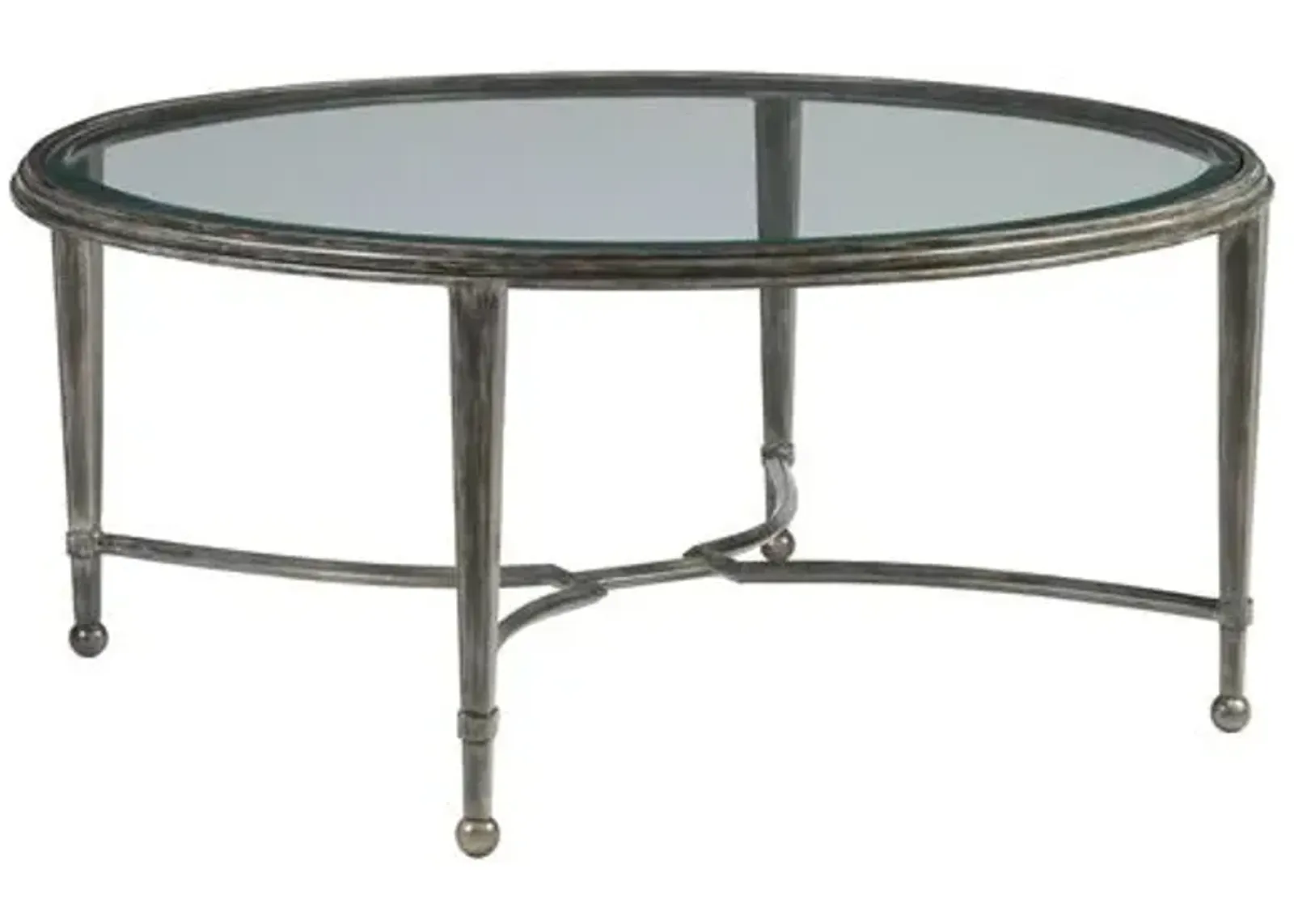 Sangiovese Round Coffee Table - St. Laurent Iron - Artistica - Brown