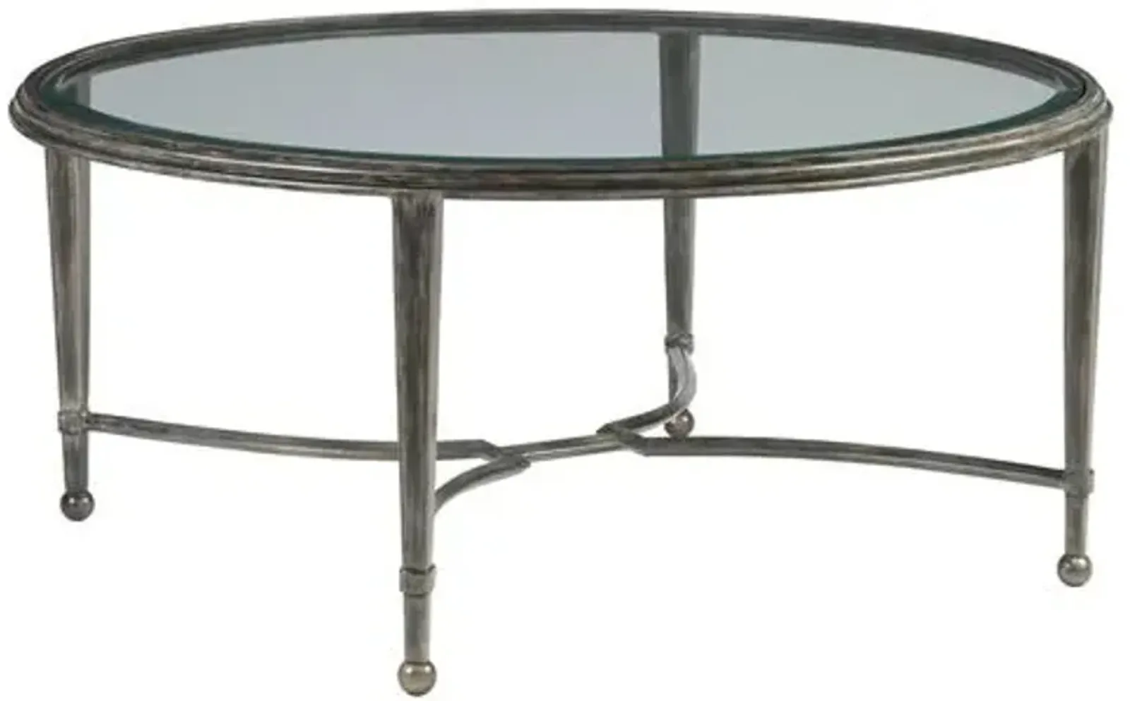 Sangiovese Round Coffee Table - St. Laurent Iron - Artistica - Brown