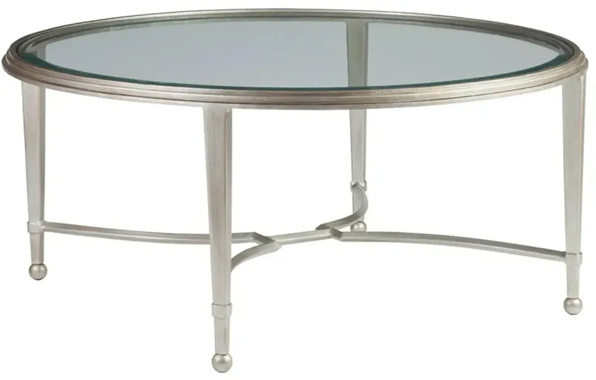 Sangiovese Round Coffee Table, Argento Silver