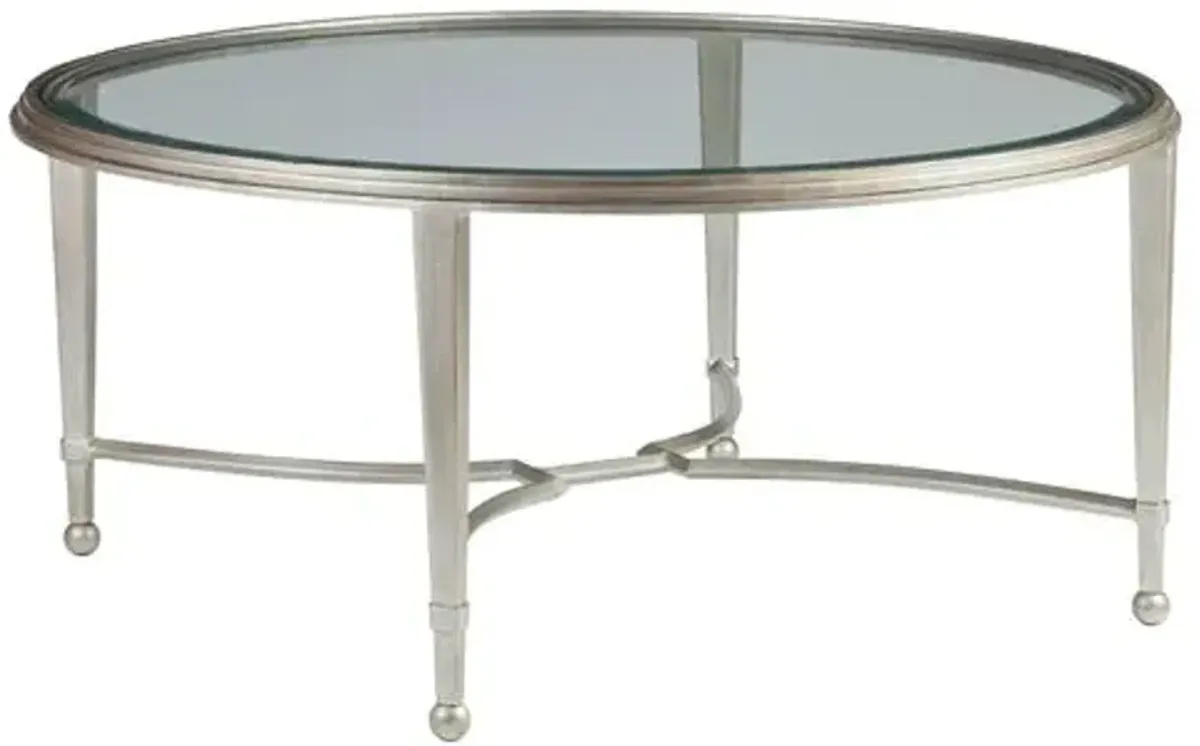 Sangiovese Round Coffee Table - Argento Silver - Artistica