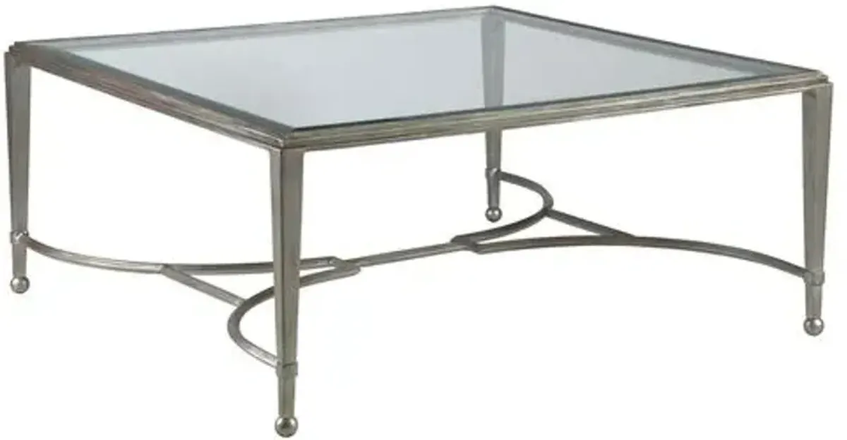 Sangiovese Square Coffee Table - Argento Silver - Artistica