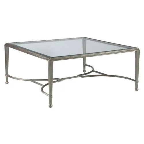 Sangiovese Square Coffee Table - Argento Silver - Artistica