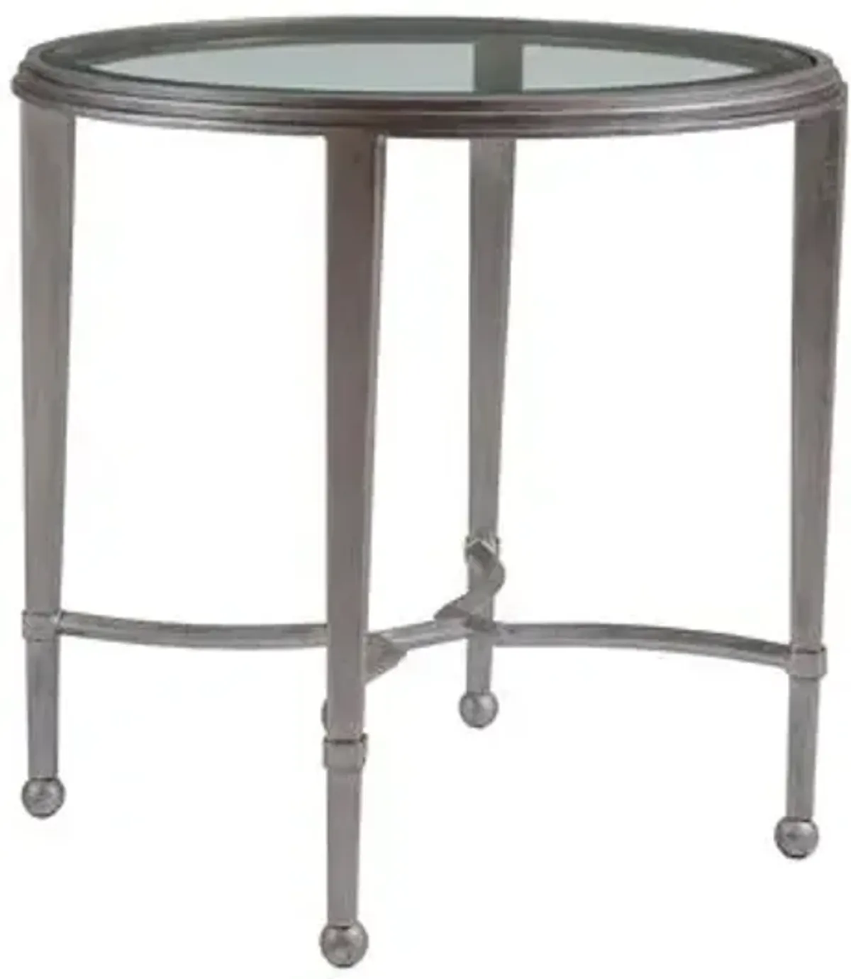 Sangiovese Round Side Table - Argento Silver - Artistica