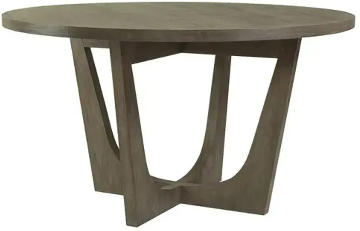 Brio Round Dining Table - Grigio Warm Gray - Artistica