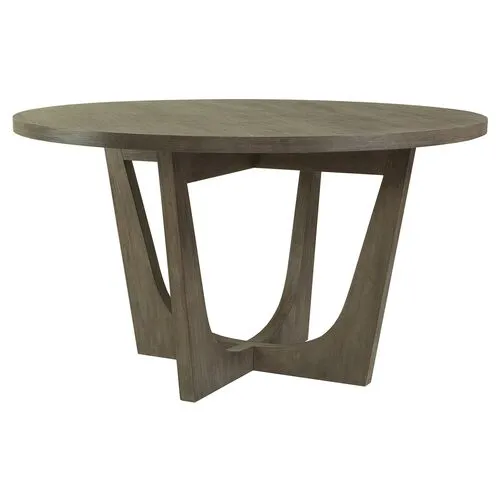 Brio Round Dining Table - Grigio Warm Gray - Artistica