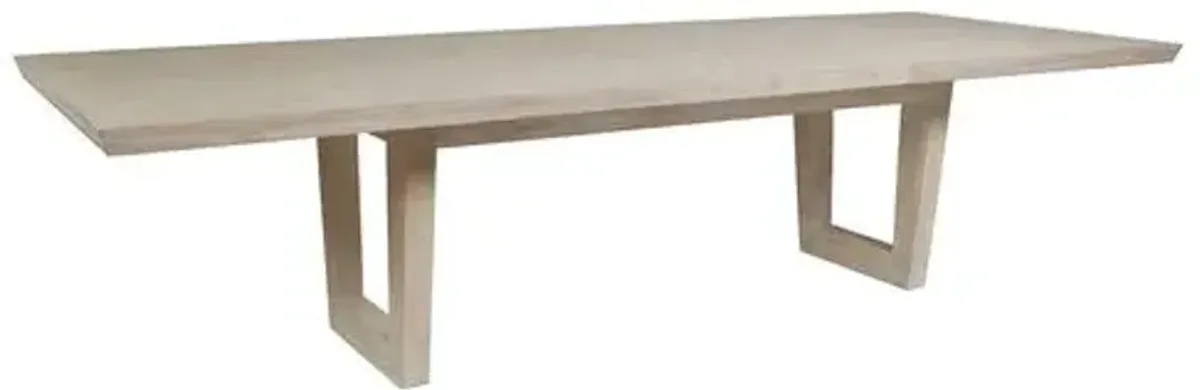 Brio Rectangular Dining Table - Bianco White - Artistica