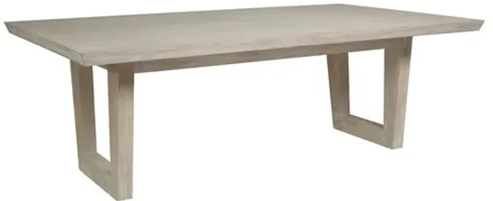 Brio Rectangular Dining Table - Bianco White - Artistica