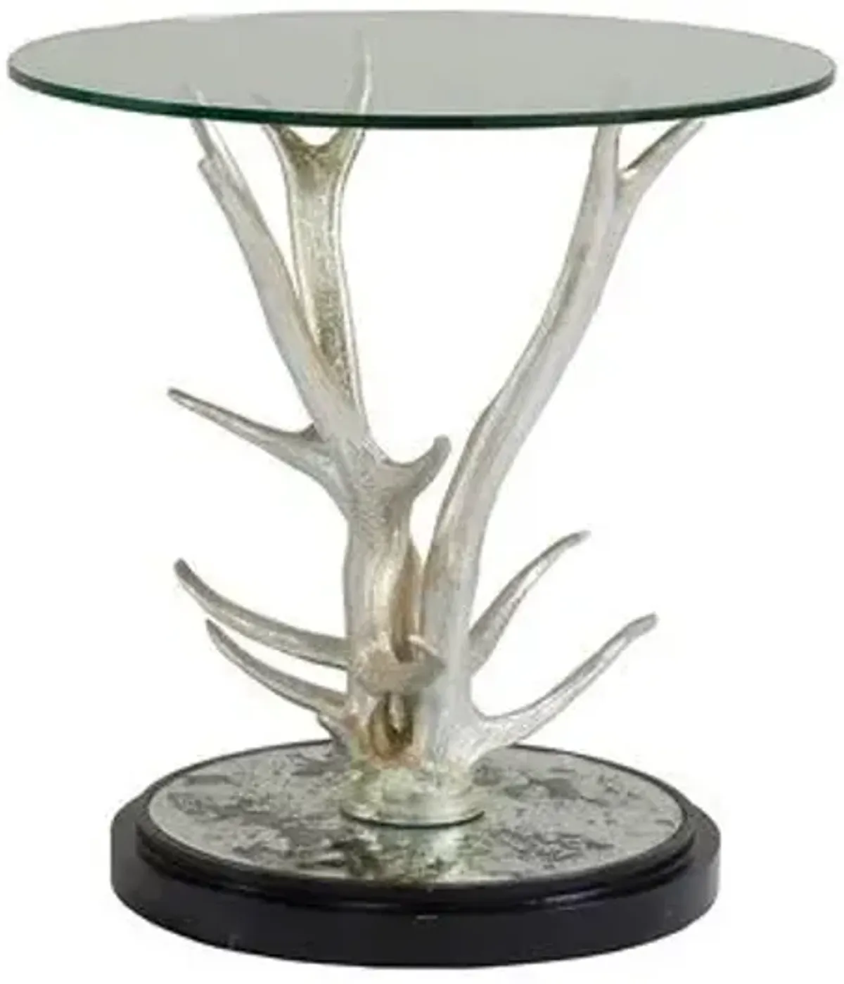 Teton Side Table - Silver Leaf - Artistica