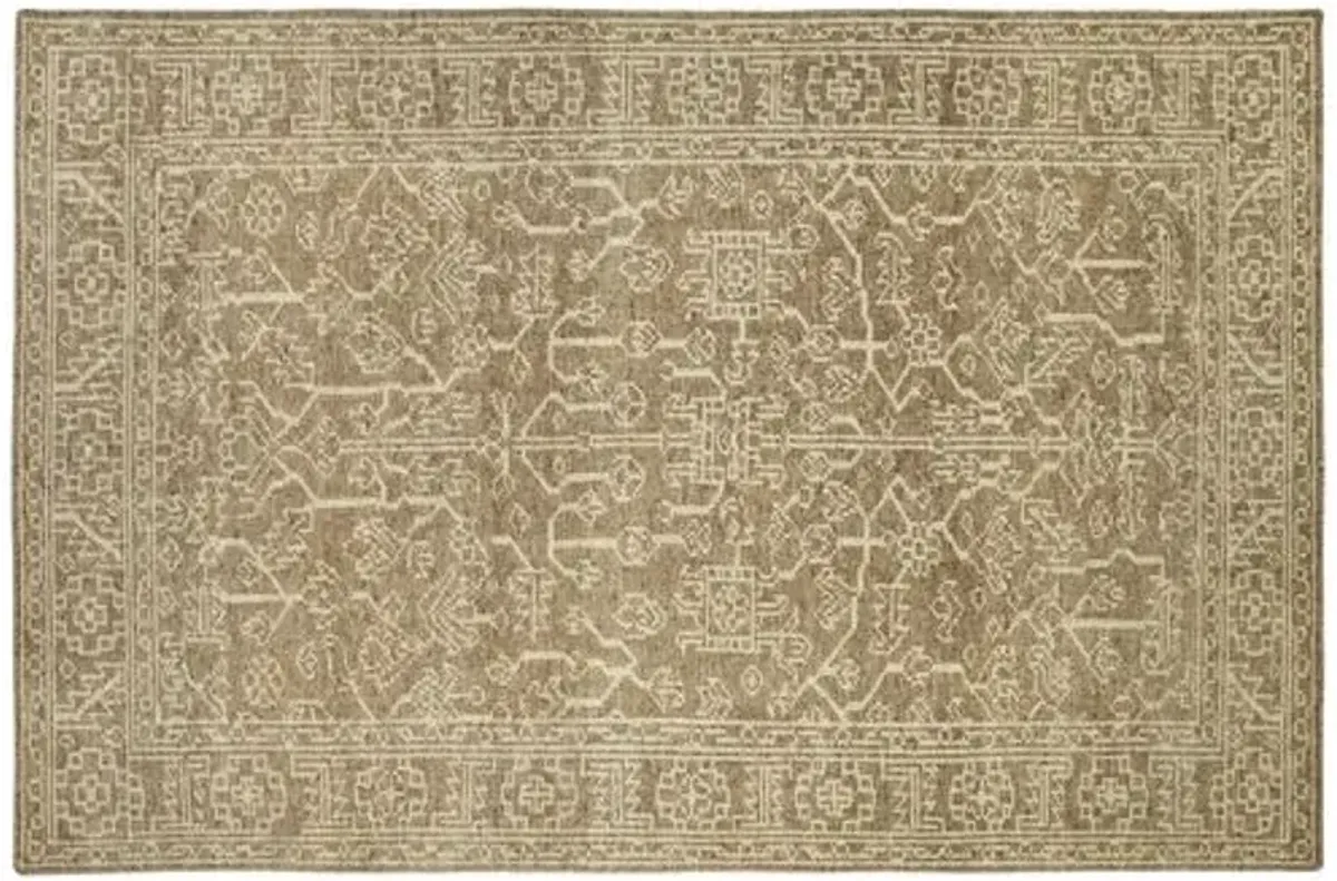 Everest Rug - Khaki/Ivory - Beige - Beige