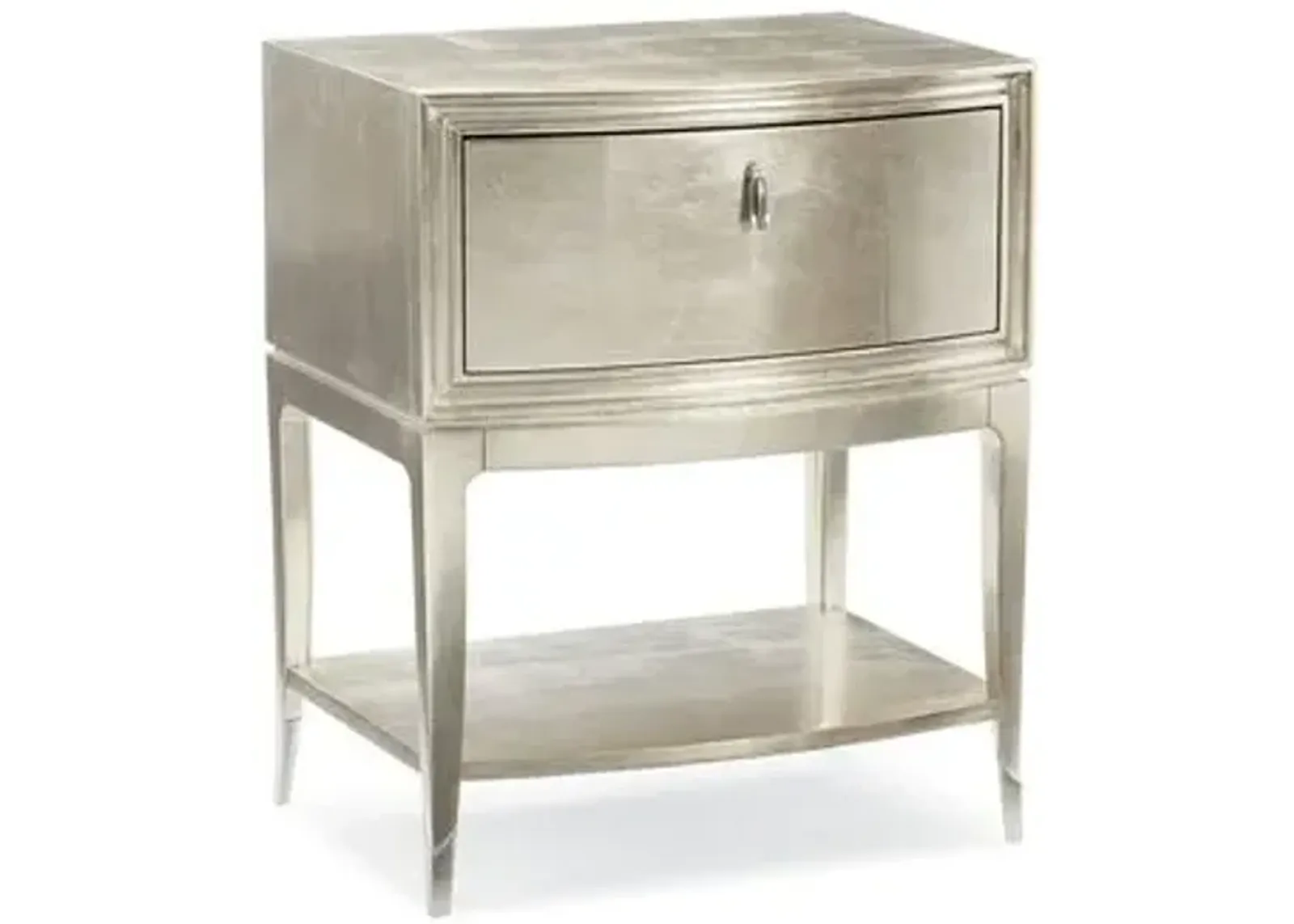 Aviana Nightstand - Silver Leaf