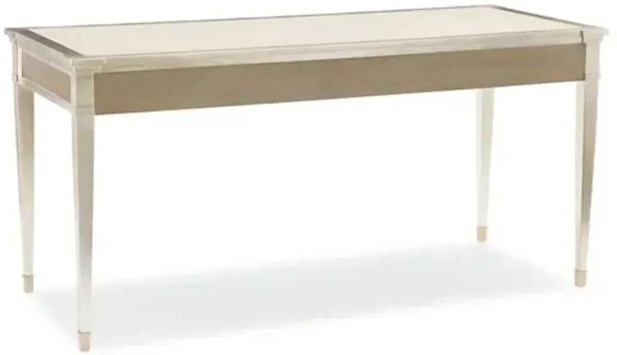 Orson Desk - Smoke - Silver