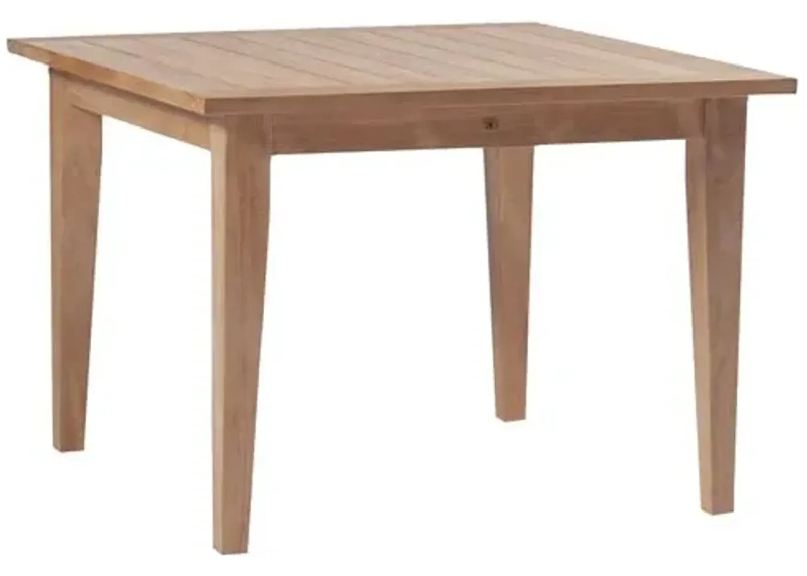 Farm Square Teak Outdoor Dining Table - Natural - Summer Classics