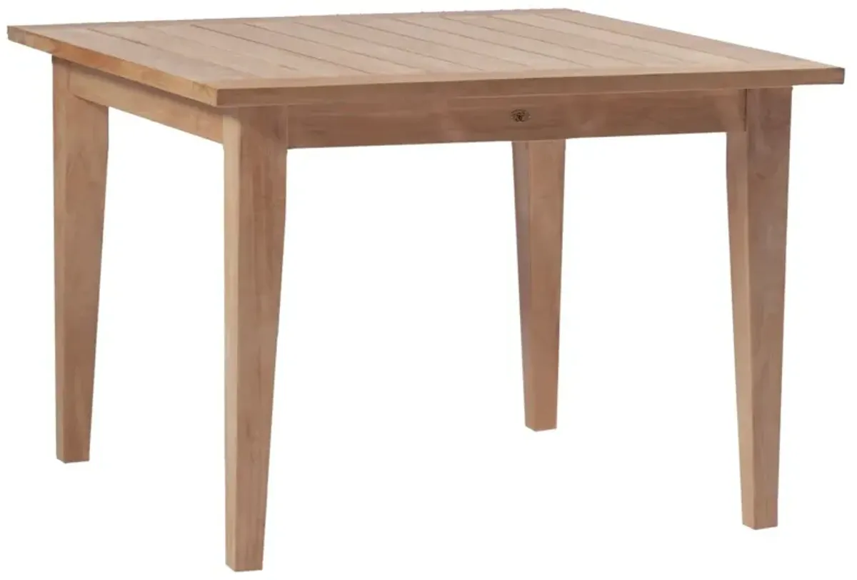 Farm Square Teak Dining Table, Natural