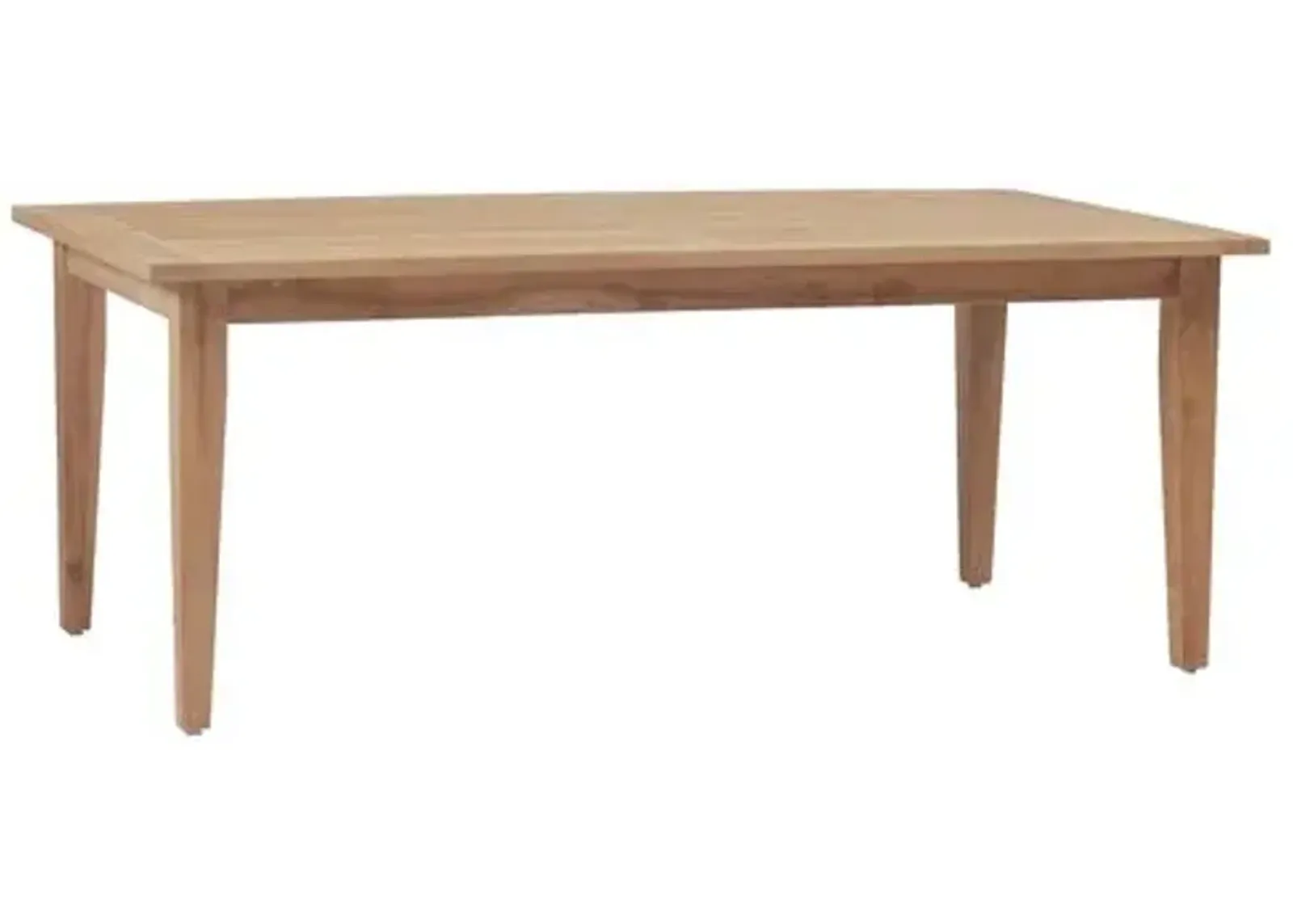 Farm Teak Outdoor Dining Table - Natural - Summer Classics