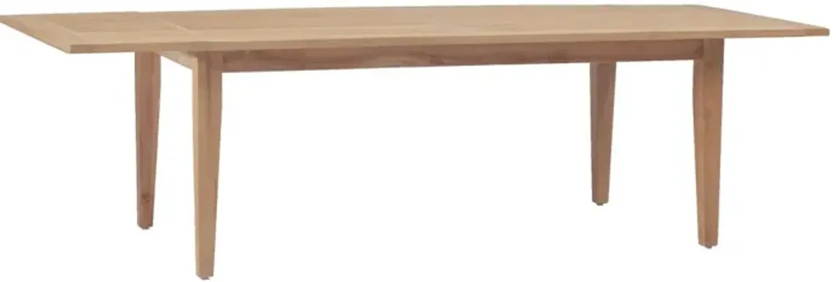 Club Teak Extension Dining Table, Natural
