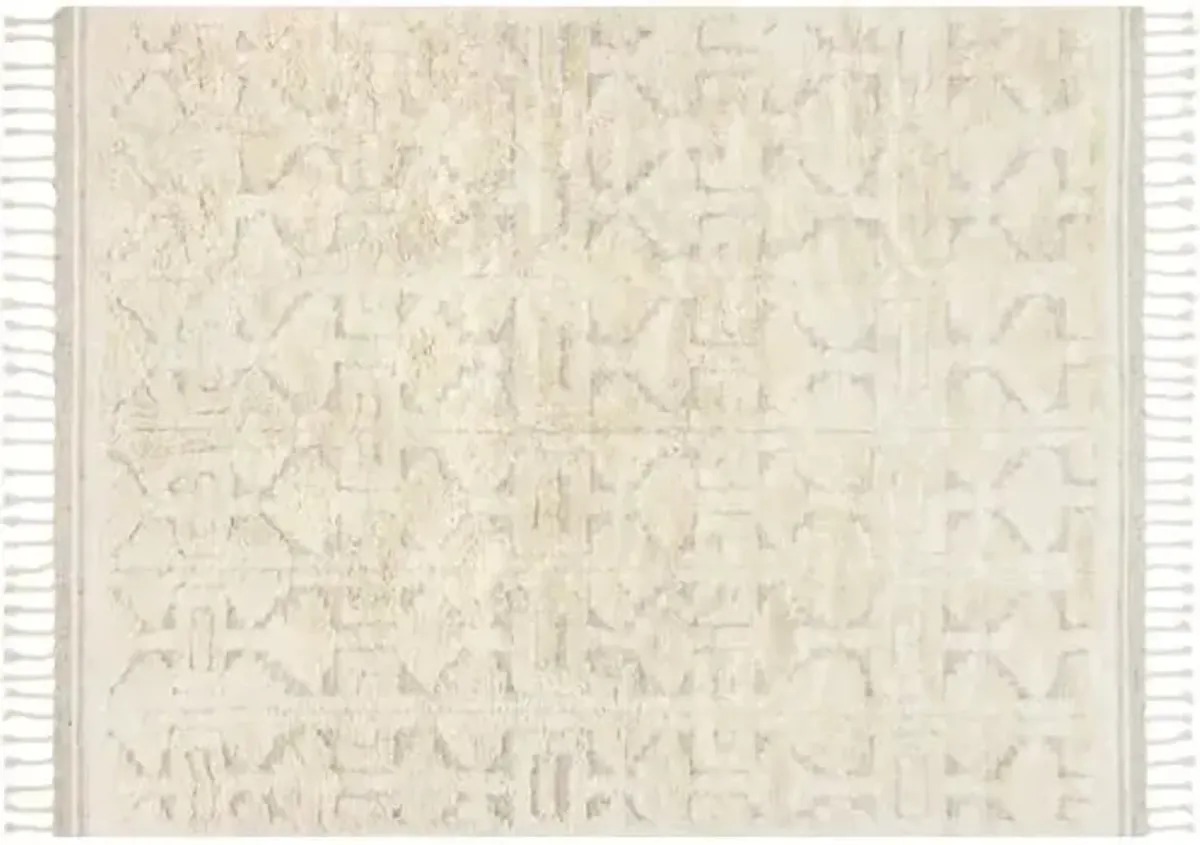 Palmyra Rug - Ivory - White - White