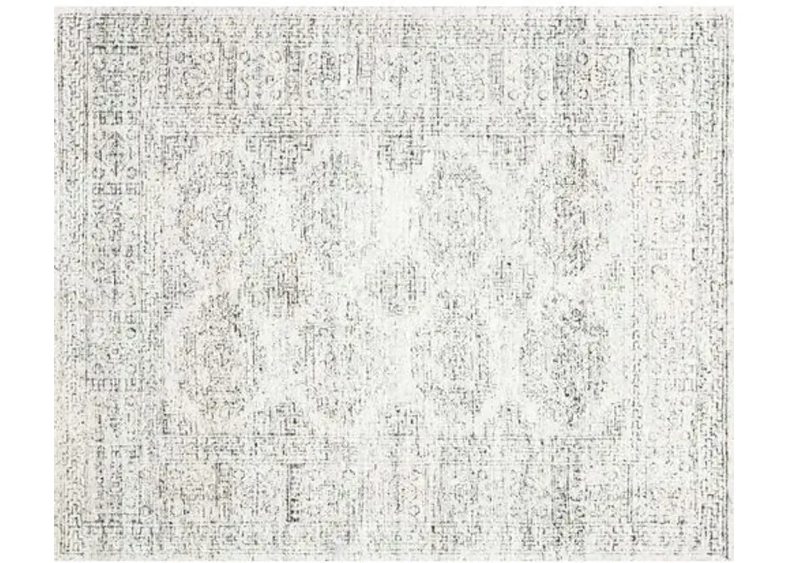 Arley Hand-Knotted Rug - White/Black - Black