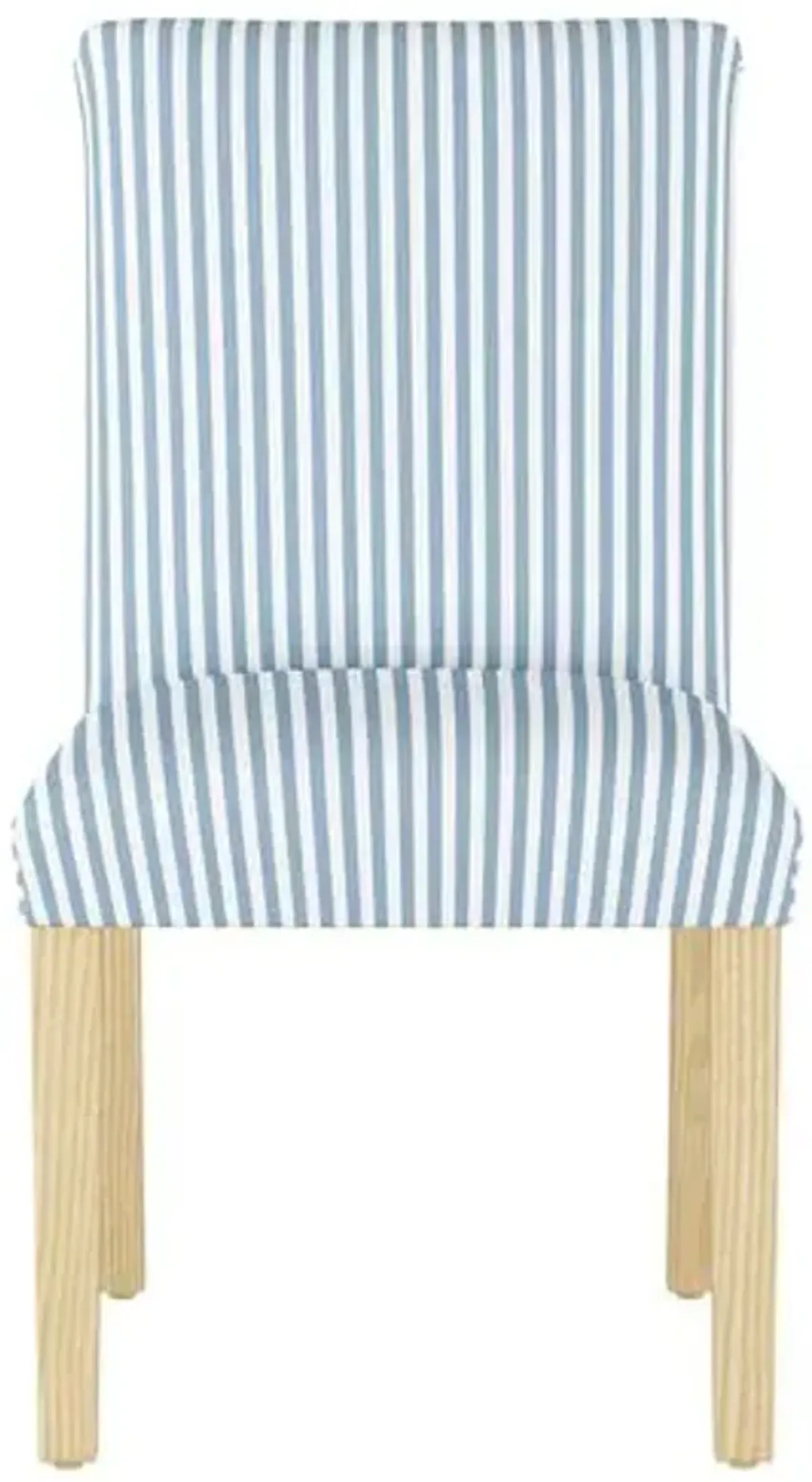 Shannon Side Chair - Stripe - Handcrafted - Blue