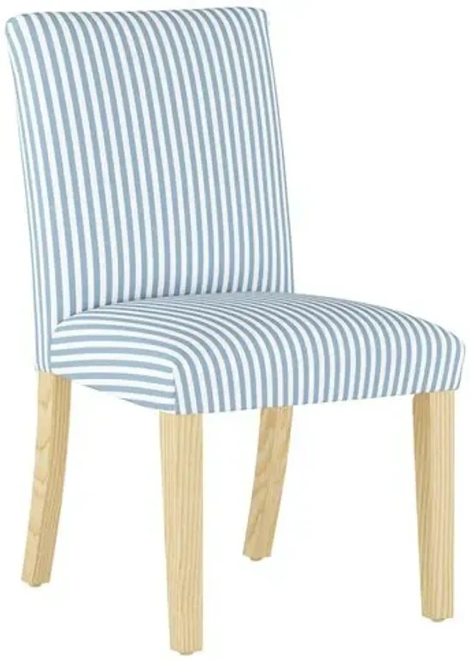 Shannon Side Chair - Stripe - Handcrafted - Blue