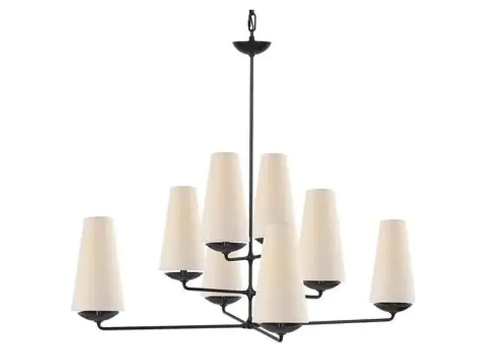 Visual Comfort - Fontaine Offset Chandelier - Black