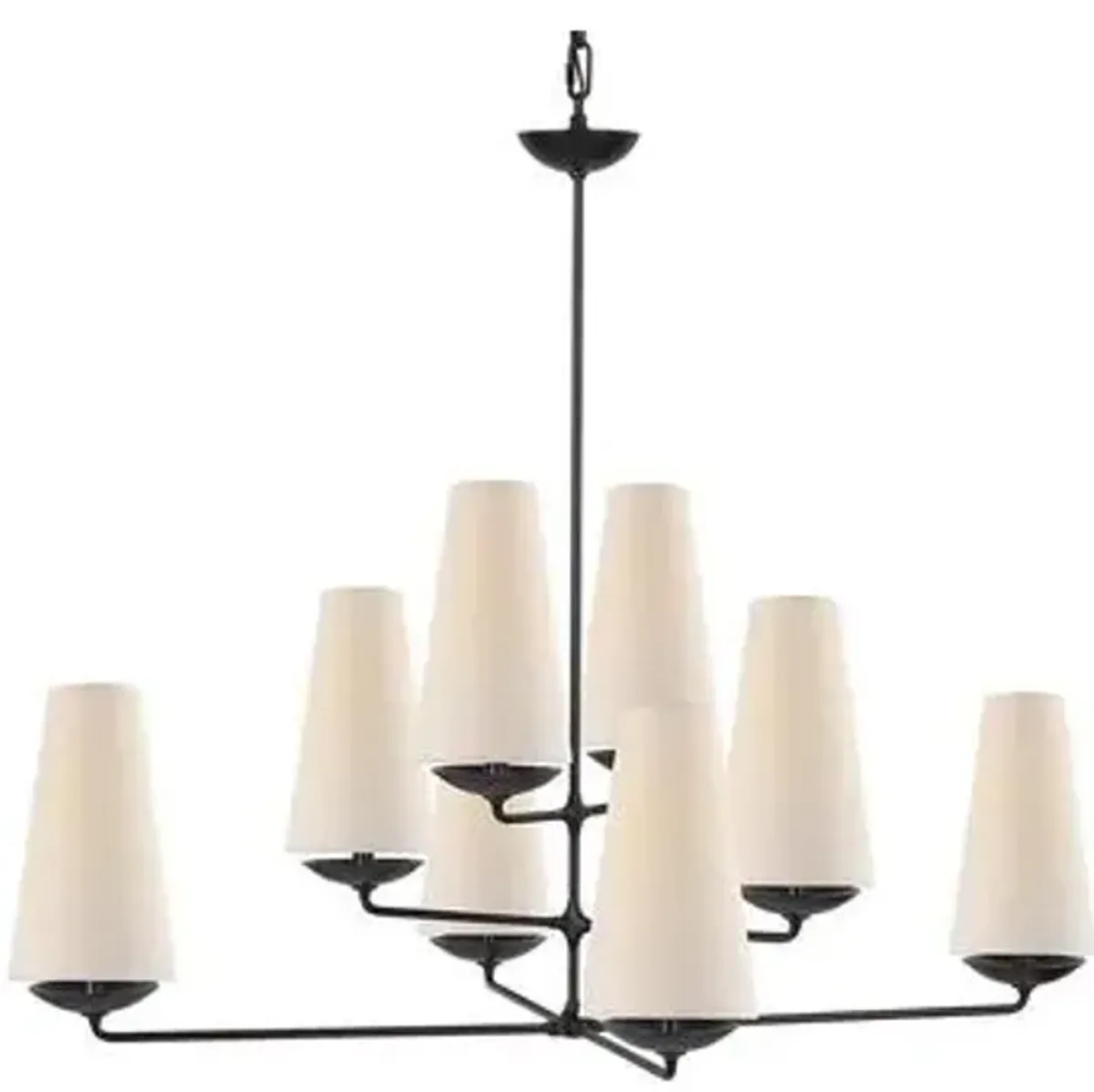 Visual Comfort - Fontaine Offset Chandelier - Black