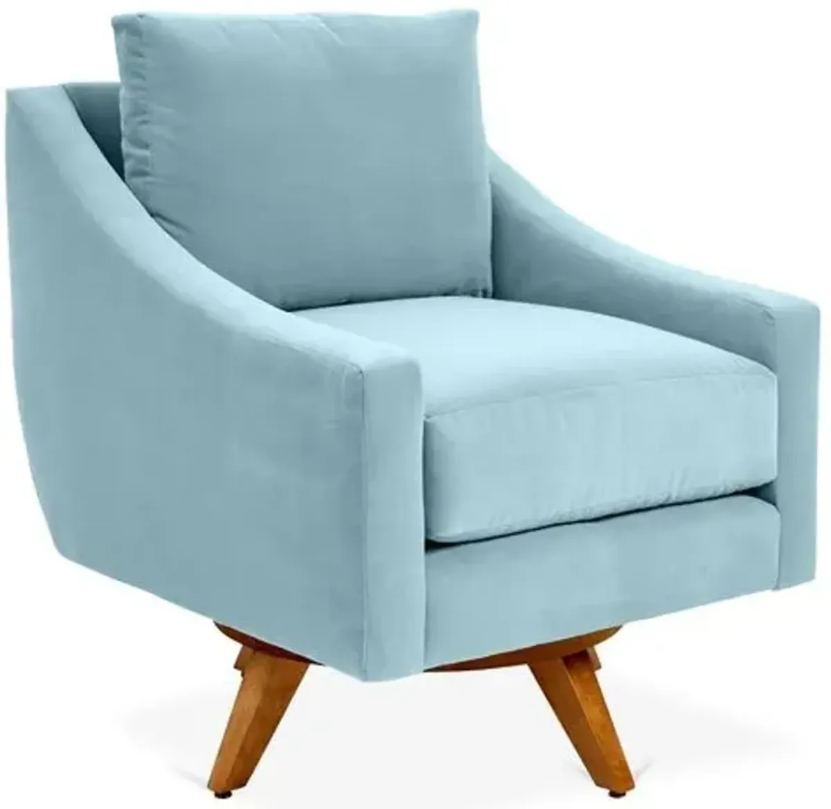 Nash Velvet Swivel Chair