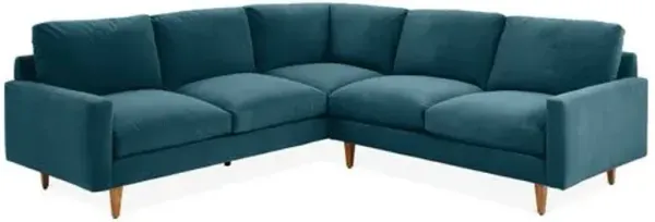 Onslow Velvet Sectional - Blue