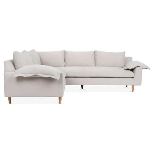 Lewis L-Shaped Sectional - Kim Salmela - Handcrafted - Gray